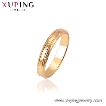 15451 Xuping 18 k banhado a ouro mais recente moda anel projetos sem pedra para as mulheres